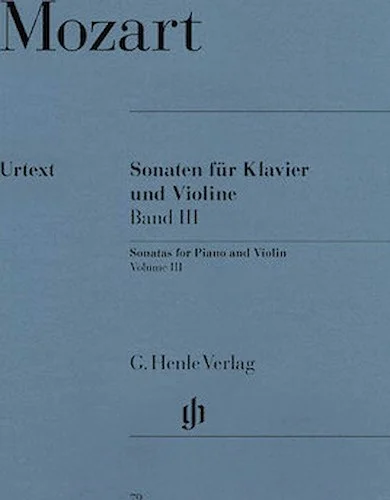 Sonatas for Piano and Violin - Volume III
