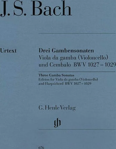Sonatas for Viola da Gamba and Harpsichord BWV 1027-1029 (Version for Violoncello and Harpsichord)