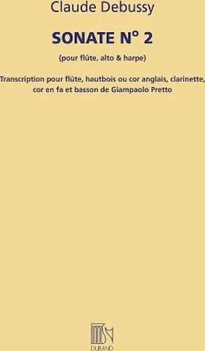 Sonate No. 2 (for Flute, Viola, and Harp) - Transcribed for Woodwind Quintet