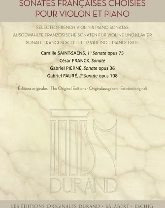 Sonates Francaises Choisies - Original Editions
Violin and Piano