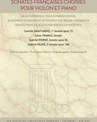 Sonates Francaises Choisies - Original Editions
Violin and Piano