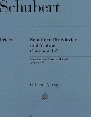 Sonatinas for Piano and Violin Op. Post. 137