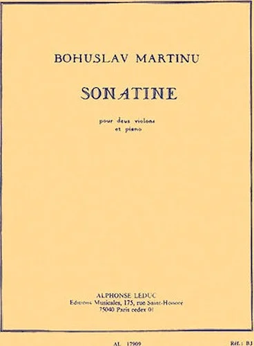 Sonatine pour Deux Violons et Piano