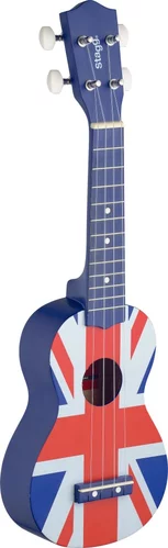 Graphic series traditional soprano ukulele with linden top, with black nylon gigbag
