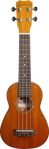 Traditional soprano ukulele with solid mahogany top