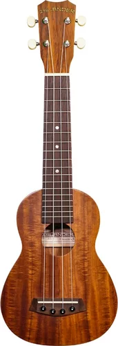 Traditional soprano ukulele with acacia top