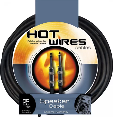 Speakon Cable w/ Neutrik Connectors (25', NL2-QTR)