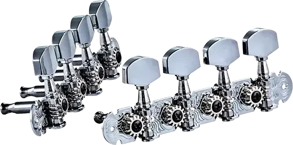 Standard A-Style Mandolin Tuning Machines 4L x 4R Chrome 