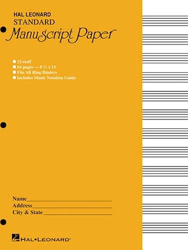 Standard Manuscript Paper ( Yellow Cover)