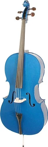 Stentor 1490EBU Harlequin Cello. 1/2 Blue 