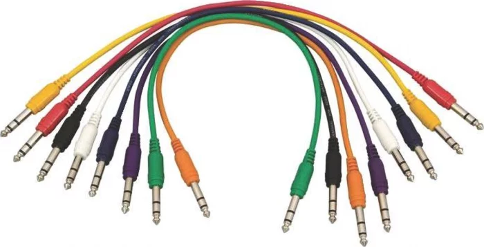 Straight Patch Cables (TRS-TRS, 8-pack)