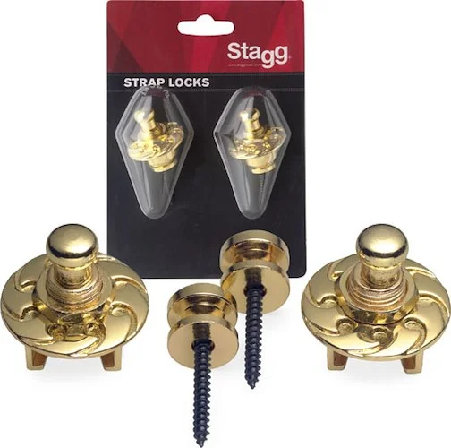 Strap buttons with locking system