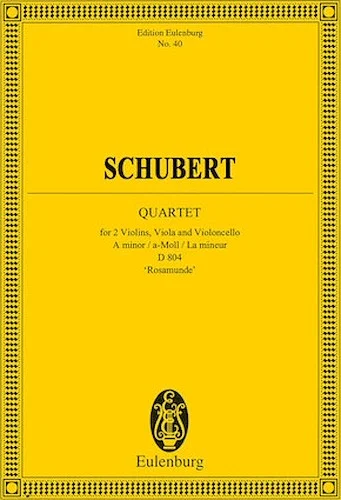 String Quartet in A minor, Op. 29 - Edition Eulenburg No. 40