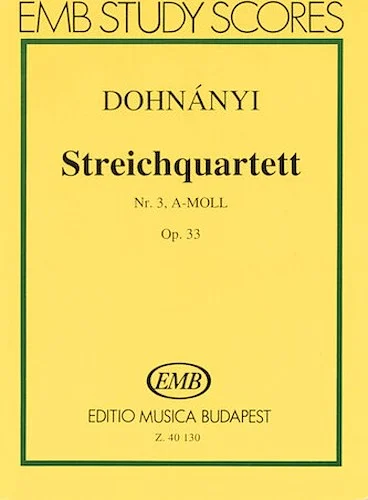 String Quartet No. 3 in A Minor, Op. 33