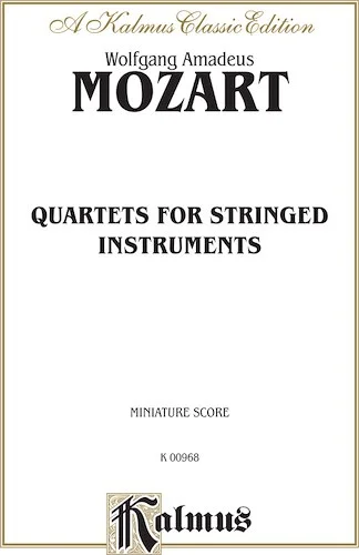 String Quartets: K. 80, 155, 156, 157, 158, 159, 160, 168, 169, 170, 171, 172, 173