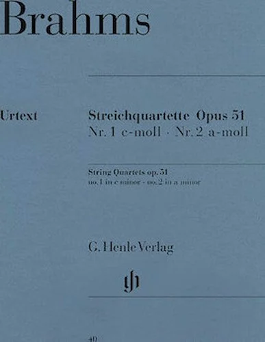 String Quartets, Op. 51 - No. 1 in C minor & No. 2 in A minor