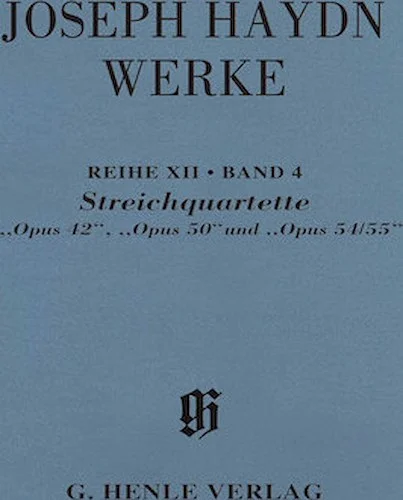 String Quartets, Opp. 42, 50, 54/55 - Complete Edition: Series XII, Vol. 4