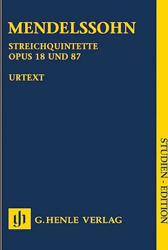 String Quintets, Op. 18 and 87