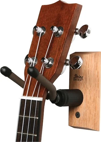 String Swing Hardwood Home and Studio Guitar Hanger Oak Ukulele/Mandolin-Oak