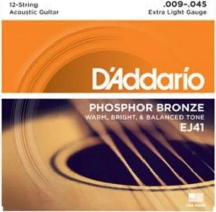 Strings,Acous Set PhosBrz 9-45 ExLt 12st