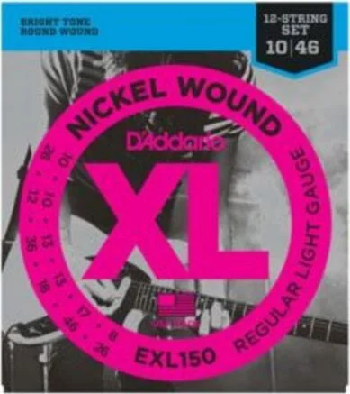 Strings,E.Gtr XL Nick 10-46 RegLght 12st