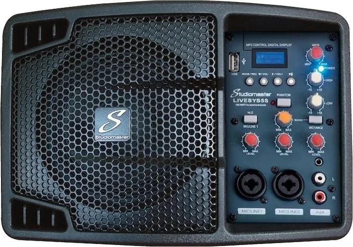 StudioMaster Livesys5S - 150W Active PORTABLE PA with MP3 Player