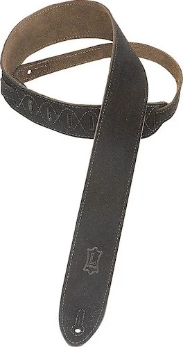 Suede Guitar Strap - Black - Classics Series - Model MS12