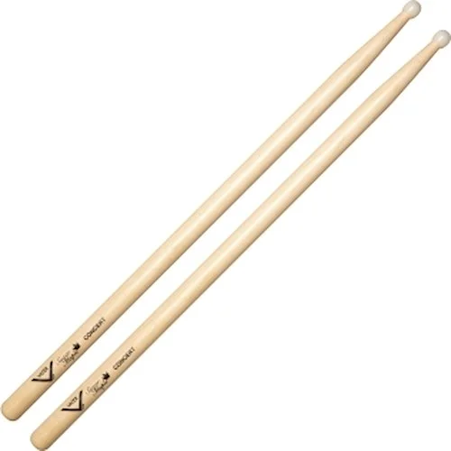 Sugar Maple Concert Drum Sticks - with Nylon Tip Image