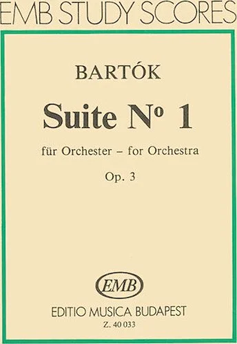 Suite No. 1, Op. 3 for Orchestra