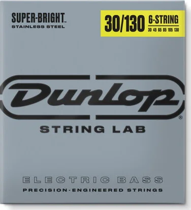 SUPER BRIGHT STAINLESS STEEL BASS STRINGS 30-130 | 6-STRING