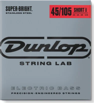 SUPER BRIGHT STAINLESS STEEL SHORT SCALE BASS STRINGS 45-105