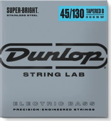 SUPER BRIGHT STAINLESS STEEL TAPERED BASS STRINGS 45-130 | 5-STRING