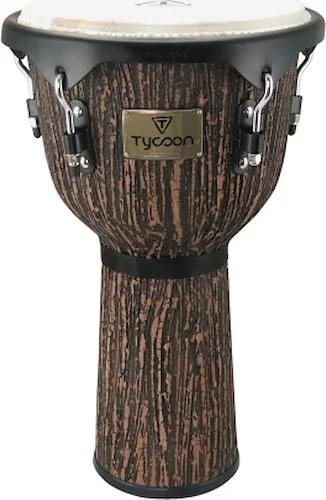 Supremo Select Series Djembe - Lava Wood Finish - 12 inch. Key-Tuned Djembe