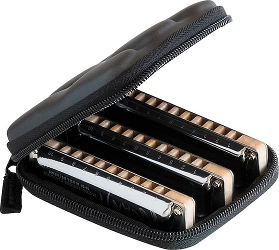 Suzuki M-20-MP 3 Piece Manji Harmonica Set With Case