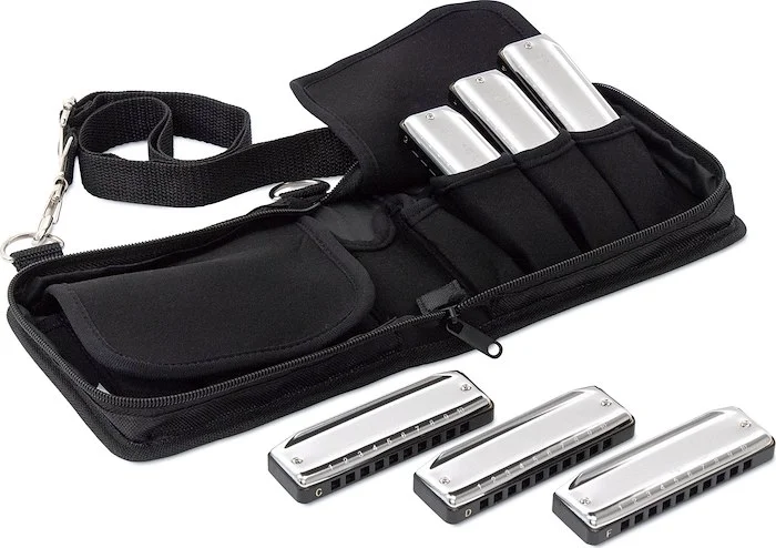 Suzuki MR-200G Bluesmaster Harmonica. (Set of 6)
