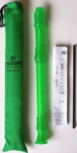 Suzuki SRG-81TG 3-Piece German Recorder. Green