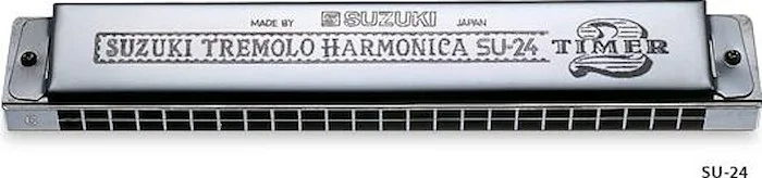 Suzuki SU-24-A 2 Timer 24 Hole Harmonica. A