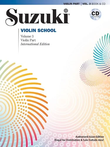 Suzuki Violin School, Volume 3 (Asian Edition)<br>Asian Edition