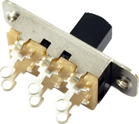 Switchcraft 2 Position Slide Switch For Fender Jazzmaster Or Jaguar #11A1255X Black (100)