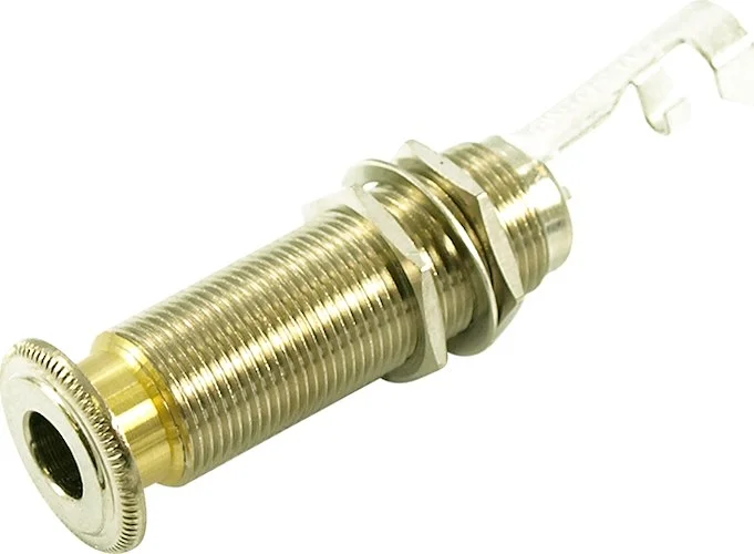 Switchcraft And WD Custom 2 Conductor Thick Panel Mono 1/4in. Endpin Jack With Cable Clamp Modified