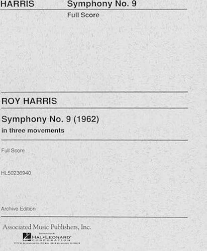 Symphony No. 9 (1962)