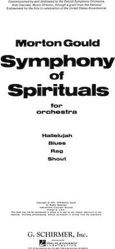 Symphony of Spirituals - for Orchestra