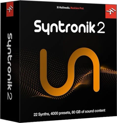Syntronik 2 (Download)<br>Ultra-realistic virtual synth powerhouse with 22 iconic analog synths