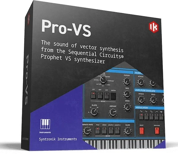 Syntronik 2 Pro VS (Download)<br>the sound of vector synthesis from the Sequential Circuits Prophet VS 