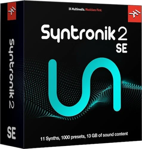 Syntronik 2 SE (Download)<br>Ultra-realistic virtual synth powerhouse with 11 iconic analog synths