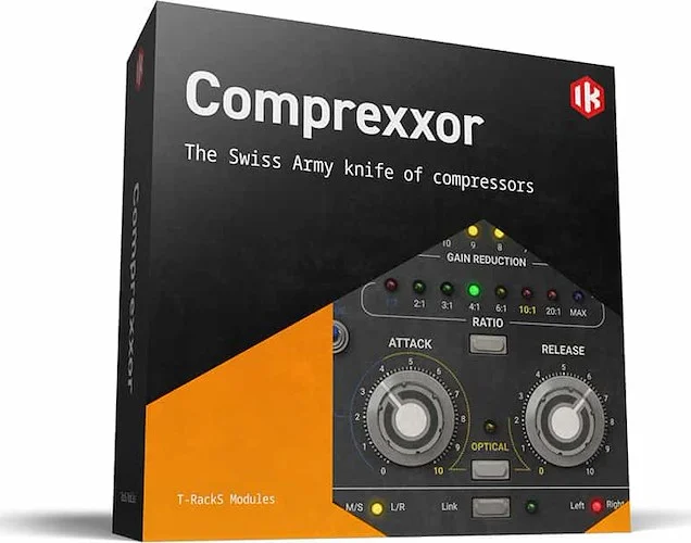 T-RackS Comprexxor (Download)<br>A swiss-army-knife analog modeled compressor