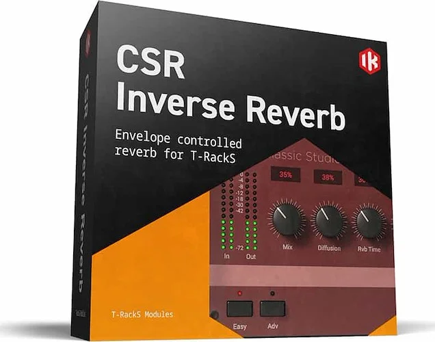 T-RackS CSR INVERSE REVERB SINGLE (Download)<br>Envelope Controllerd Reverb Processor