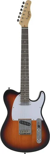 Tagima Classic Series T 550 Dark Freatboard in Sunburst and White Pickguard