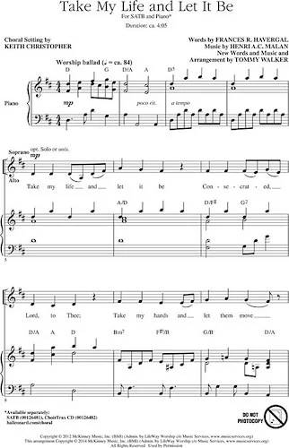 Take My Life and Let It Be