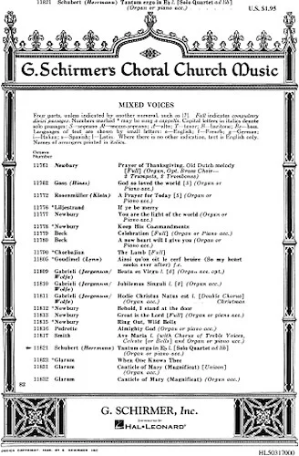 Tantum Ergo in E-flat